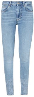 Liu Jo Skinny jeans met edelstenen Liu Jo , Blue , Dames - W27,W28,W30,W26,W29