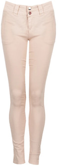 Liu Jo Skinny Jeans met Mid-Rise en Logo Knopen Liu Jo , Pink , Dames - W25