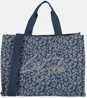 Liu Jo soft handtas logo denim blue Blauw - No Size