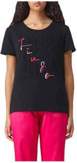 Liu Jo T-Shirt ecs t-shirt m/c Liu Jo , Black , Dames - 2XS