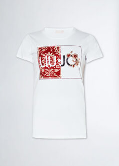 Liu Jo T-shirt orient red Wit - L
