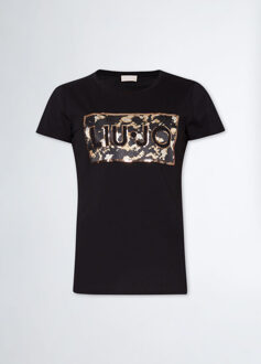 Liu Jo T-shirt print sequins Zwart - XL