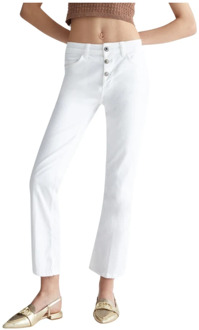 Liu Jo Witte Jeans met Zilveren Knopen Liu Jo , White , Dames - W28,W27,W29