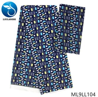 Liulanzhi Afrikaanse Stoffen 4 + 2 Yards Afrikaanse Audel Stof En Chiffon Stof Voor Vrouwen Nigeriaanse Modal Stof ML9LL98-ML9LL105 ML9LL104