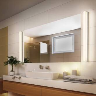 Liv - LED spiegellamp, 60cm chroom, gesatineerd