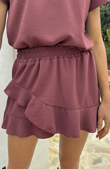 Liv Ruffle Skort Dust Roze