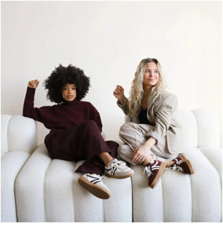 Liva sneakers dames dark brown lage sneakers dames Bruin - 40