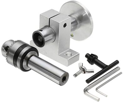 Live Draaibank Centrum Hoofd Met Chuck Diy Accessoires Voor Mini Draaibank Machine Revolving Centre Houtbewerking Tool