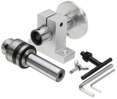 Live Draaibank Centrum Hoofd Met Chuck Diy Accessoires Voor Mini Draaibank Machine Revolving Centre Houtbewerking Tool