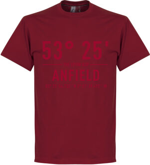 Liverpool Anfield Road Coördinaten T-Shirt - Rood