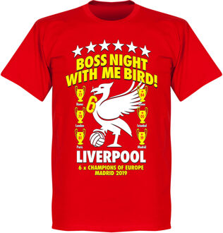 Liverpool Boss Night Champions of Europe 2019 T-Shirt - Rood - XL