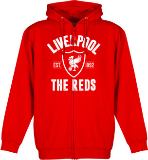 Liverpool Established Full Zip Hoodie - Rood - XXL