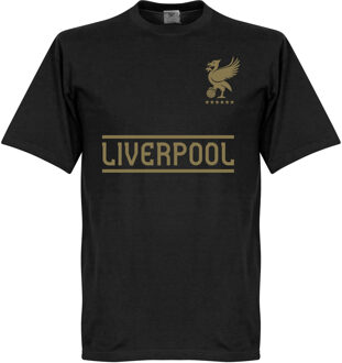 Liverpool Team T-Shirt - Zwart/ Goud - M
