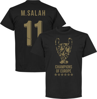 Liverpool Trophy M. Salah 11 Champions of Europe 2019 T-Shirt - Zwart - XXL