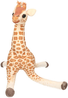 Living Earth serie - Pluche knuffel dieren Baby Giraffe van 43 cm - Knuffeldier Multikleur