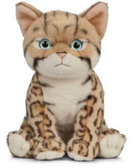 Living nature Knuffel kat/poes Bengaal 16 cm