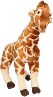 Living nature Pluche giraffe knuffel 41 cm speelgoed Multi