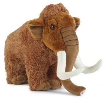 Living nature Pluche Mammoet Bruin Knuffel 30 Cm - Knuffeldieren - Speelgoed Voor Kind