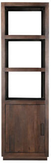 Livingfurn Boekenkast 'Jaxx' Mangohout, 200 x 60cm - 200 cm