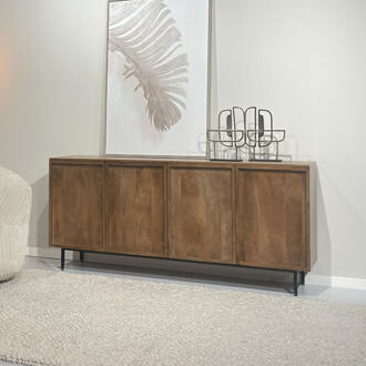 Livingfurn Dressoir 'Elan' Mangohout, 180cm - 180 cm
