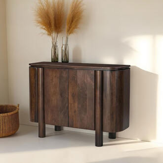 Livingfurn Dressoir 'Salano' Mangohout, 105cm, kleur Bruin - 105 cm