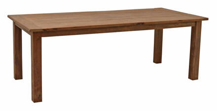 Livingfurn Eetkamertafel DK - Teak Hout - 260x100 cm - Bruin