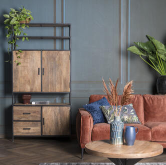 Livingfurn Kabinetkast Sturdy - 40x100x200 - Mangohout