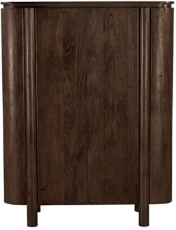 Livingfurn Opbergkast 'Salano' Mangohout, 150 x 115cm, kleur Bruin