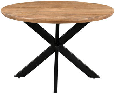 Livingfurn Ronde Eettafel 'Jesper' Mangohout, 140cm - 140 cm