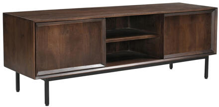 Livingfurn TV-meubel 'Ravenstein' Mangohout, 150cm, kleur Bruin - 150 cm