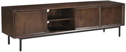Livingfurn TV-meubel 'Ravenstein' Mangohout, 180cm, kleur Bruin - 180 cm