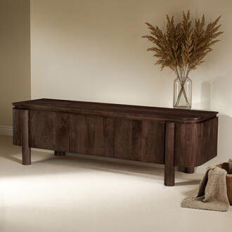 Livingfurn TV-meubel 'Salano' Mangohout, 170cm, kleur Bruin - 170 cm