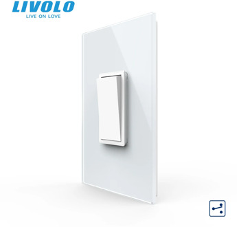 Livolo C9 US AU Standard 22.5mm Luxurious Telephone Com TV SATV aiduo socket, white Pearl Crystal Glass panel, socket plugs