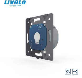 Livolo EU Standard The Base Of Touch Switch, AC 220~250, 2 Way Remote wireless Control Switch Without Glass Panel, VL-C702SR