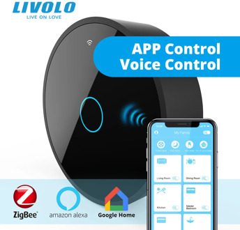Livolo New Series Smart Movable ZigBee Gateway,Smart WiFi Controller by SmartPhone,google home,alexa,echo,Work With smart Switch