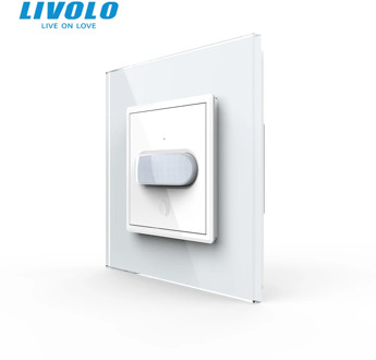 Livolo UK standard Human Induction sensor touch Switch,tempering Glass Panel,Home Wall Light Switch,Infrared Induction,40s off