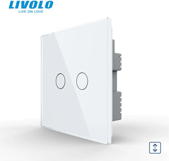 Livolo UK Standard Touch Control Curtains Switch,up down,shutter blind controller,