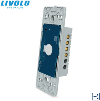 Livolo US standard Base Of Wall Light Touch Screen Remote Wireless 2ways Switch,110~250V,2Ways,Without glass panel