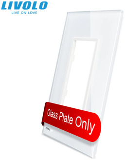 Livolo US standard Luxury Glass,125mm,Black Glass Panel ,not the switch,all panel for socket switches,No Switch Function!