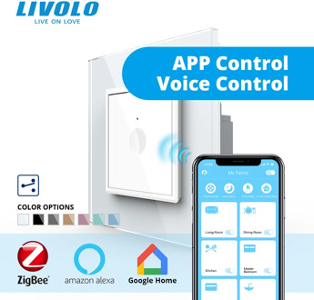Livolo ZigBee smart home wifi switch wireless Intelligent Automation APP Control,works with google home,aleax,echo