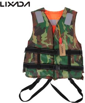 Lixada Leven Vest Camouflage Vissen Volwassen Levensreddende Zwemvest Jas Kleding Veiligheid Survival Pak Zwemmen Drifting Live Vest