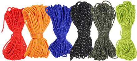 Lixada Outdoor 20M Reflecterende Touw Paracord Cord Tent Wind Touw Vaste Touw Vistuig Lanyard 1 Innerlijke Strand Voor camping Luifel