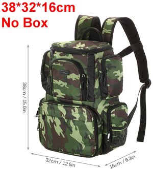 Lixada Visgerei Rugzak Vissen Lokt Aas Doos Opbergtas Vissen Tas Met 4 Visgerei Dozen Trays Not Included