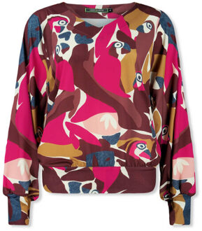 Lizzy & Coco Blouse lange mouw sebas Bordeaux