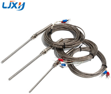 LJXH Type K Thermokoppel voor Industriële Temperatuur Controller 5x100mm Sonde 1 m/2 m/3 m/4 m/5 m Draad Lengte 5x100mmx4m