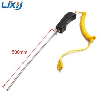 Ljxh WRNK-187/104M 6Mm Grote Handvat K Type Handheld Gepantserde Thermokoppel Hoge Temperatuur Oven Probe Meten Staaf sensor 500mm
