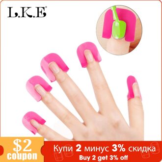 Lke Nail Gel Polish Shield Protector 26 Stks/doos Make-Up Tool Nagellak Protector Creatieve Morsbestendig Manicure Vinger Cover