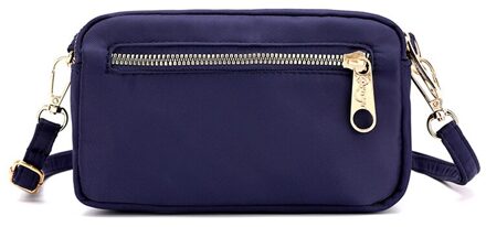 Lkeep Vrouwen Schouder Messenger Bags Nylon Waterdichte Crossbody Zak Boekentassen Mobiele Telefoon Portemonnee Portemonnee Tas Voor Vrouwen blauw