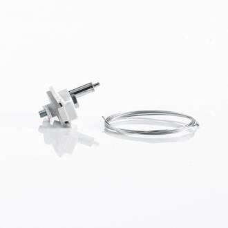 LKM adapter mechanisch, wit, kabelspanner, 2 m