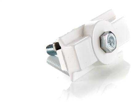 LKM-adapter mechanisch, wit, metaal